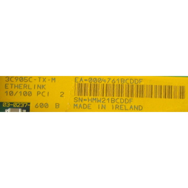 3COM 3C905C-TX-M - Scheda di Rete Etherlink 10/100 PCI 2 600B