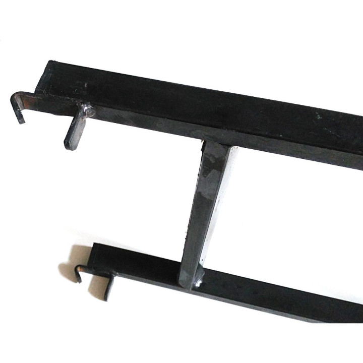 Scala 5 Gradini in Alluminio per Letto Castello e Mansarda L.135cm - Antracite