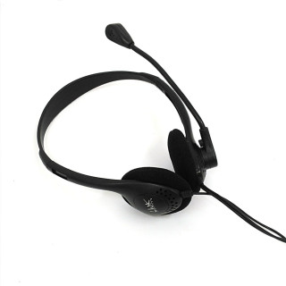 LINK CREATIVE - Cuffie Stereofoniche con Microfono per Computer - Nero