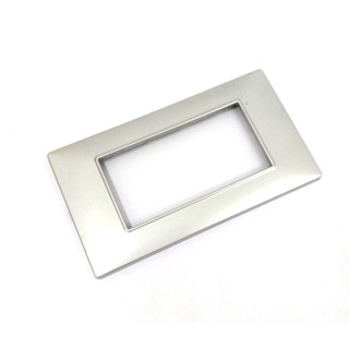 VIMAR 14564 - Placca PLANA 4 Moduli - Argento