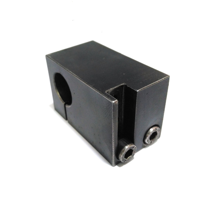 CNC 3D - Blocco di Supporto per Albero in Acciaio