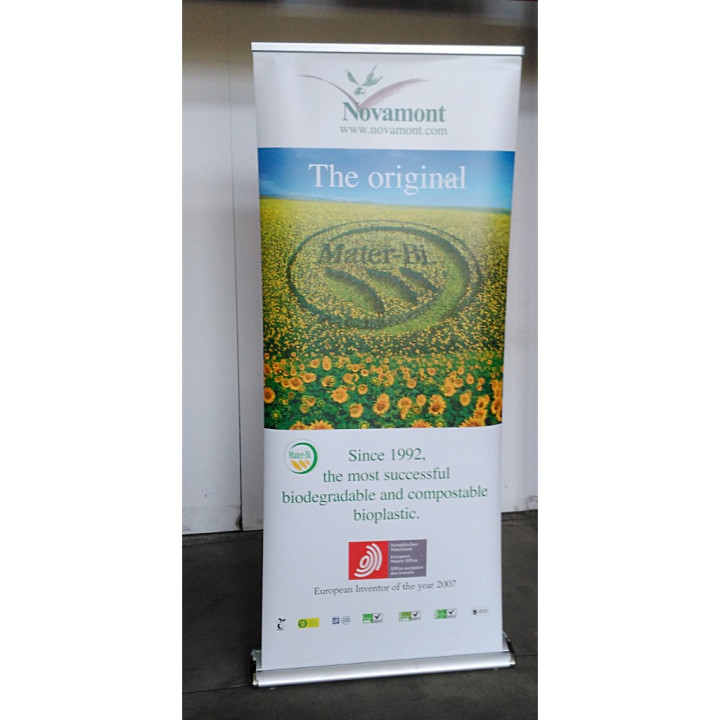 Rullo/Roll Up Espositore Pubblicitario per Fiere - Monofacciale