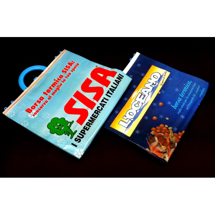 ANDELINI - 8x Polar Bag/Borsa Termica per Surgelati 59x37cm - Stampe Varie