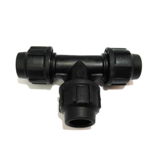 KIWA - Raccordo a T Femmina in Plastica 22x3/4" 10Bar