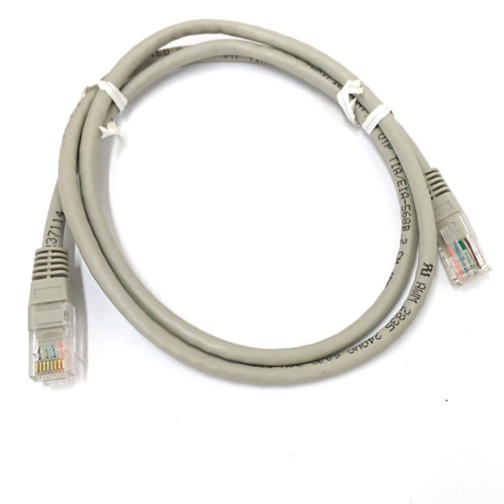 OEM - Cavo di Rete Ethernet Categoria 5/E - Tipo 24AWGX4P - Lunghezza Mt. 1 - Bianco