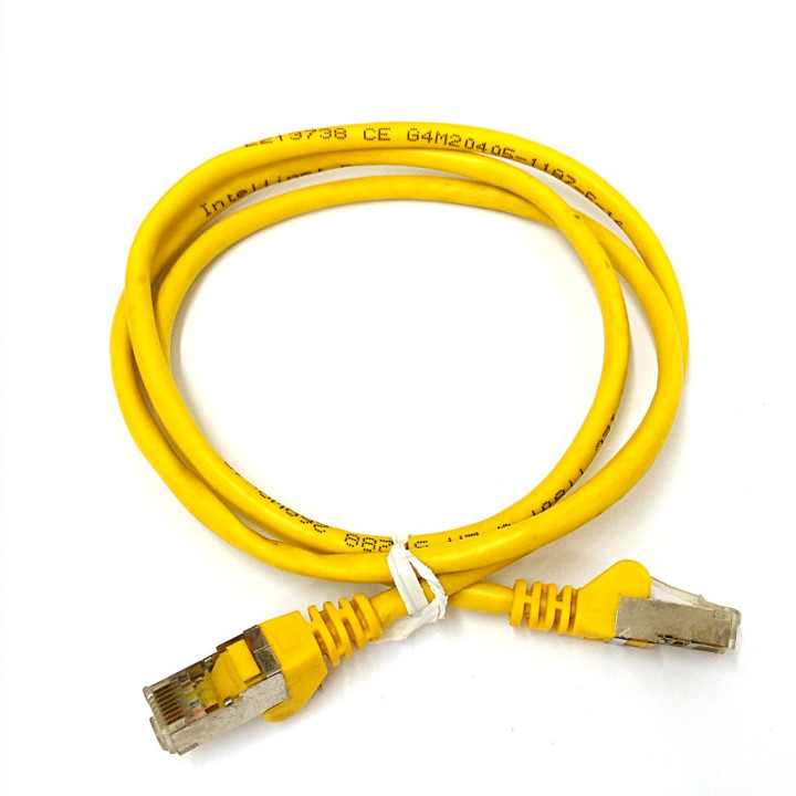 OEM - Cavo di Rete Ethernet Categoria 5/E - Tipo 26AWGX4P - Lunghezza Mt. 1 - Giallo