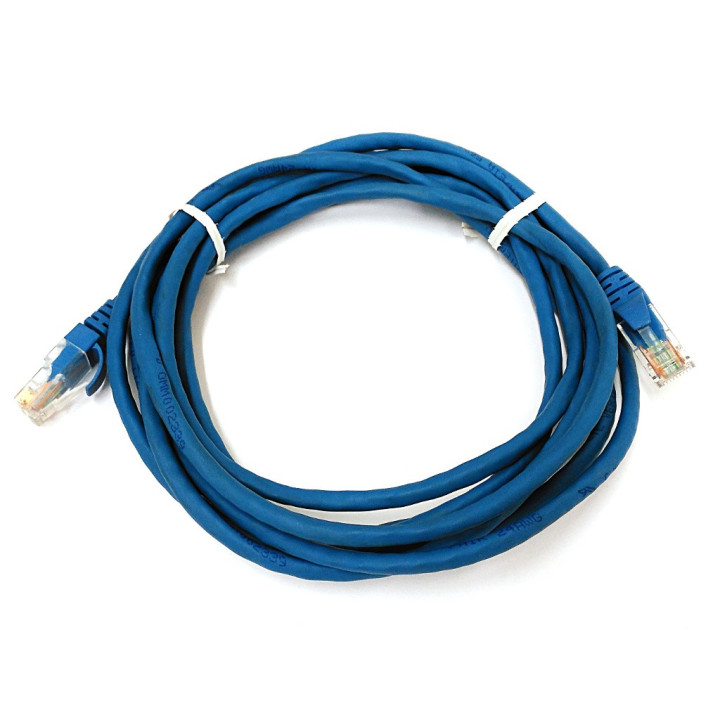 OEM - Cavo di Rete Ethernet Categoria 5/E - Tipo 24AWG - Lunghezza Mt. 3 - Blu