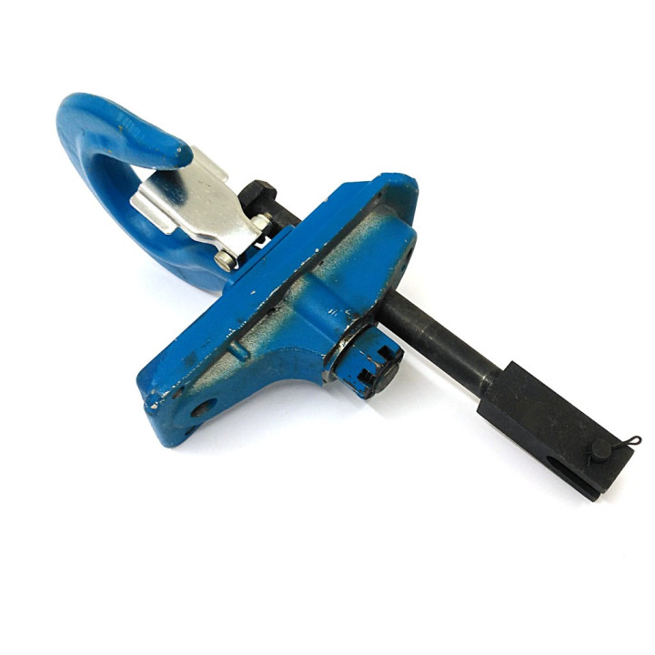 Gancio di Sollevamento con Base di Fissaggio - Blu