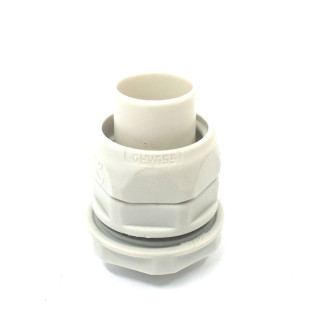 GEWISS DX54220 - 2x Raccordo Girevole Dritto con Passo Gas 3/4" - Grigio