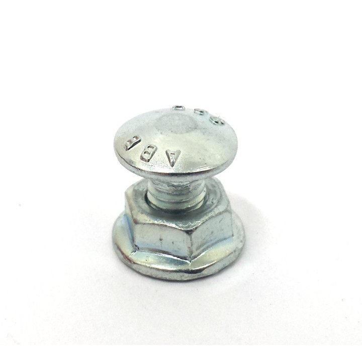 8 x Vite Cilindrica a Testa Bombata + Dado Esagonale M5.50x10mm - Acciaio