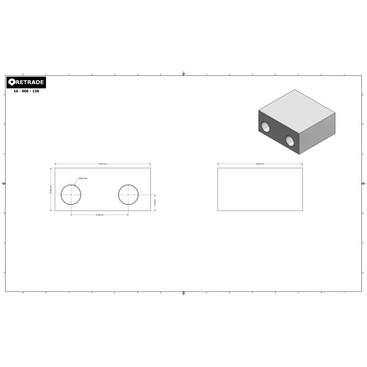 CNC 3D - Blocco di Supporto