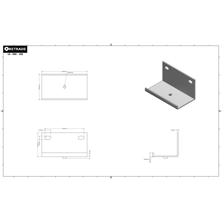CNC 3D - Staffa di Supporto a L