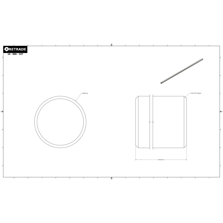CNC 3D - Albero in Acciaio - 136mm