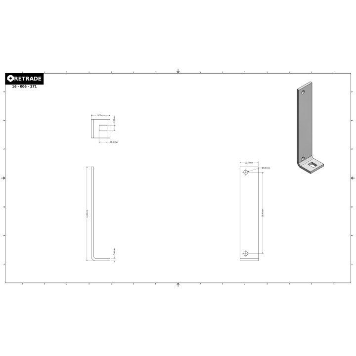 CNC 3D - Staffa di Supporto a L