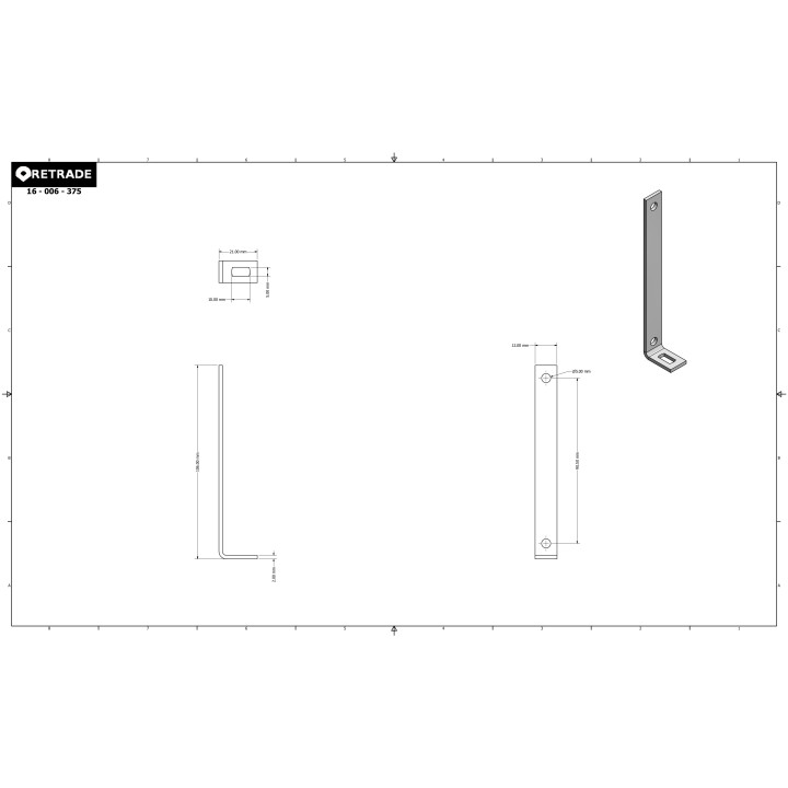 CNC 3D - Staffa di Supporto a L