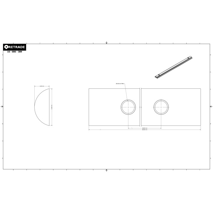 CNC 3D - Barra Forata