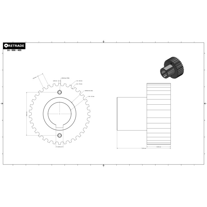 CNC 3D - Ingranaggio/Puleggia