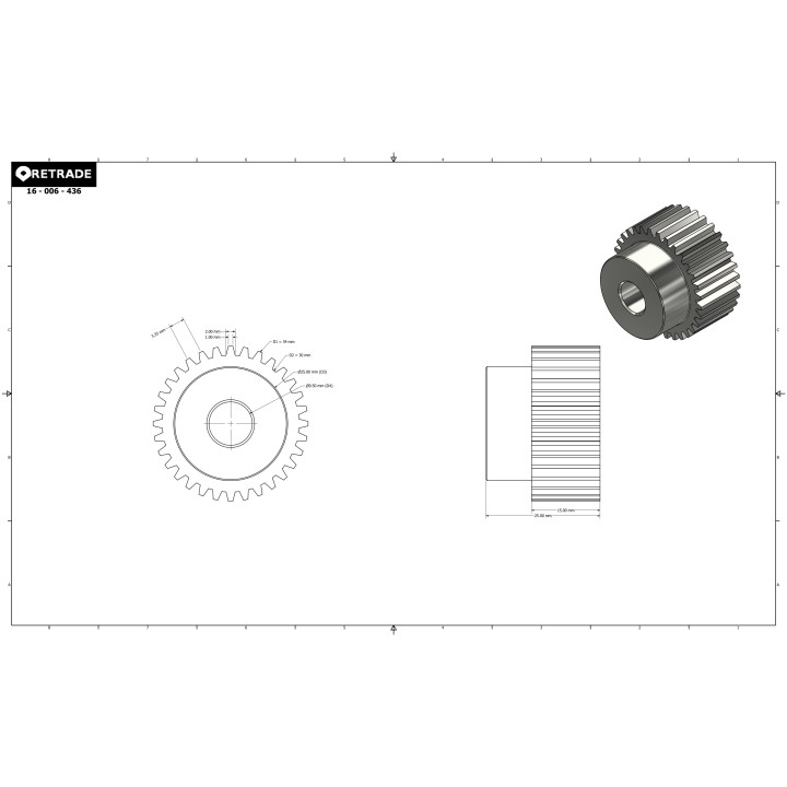 CNC 3D - Ingranaggio/Puleggia