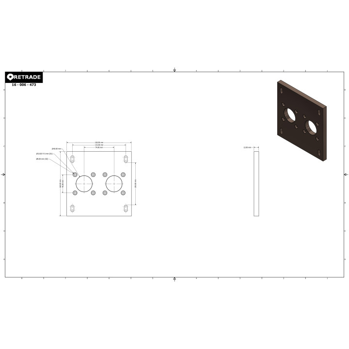 CNC 3D - Flangia per Motore