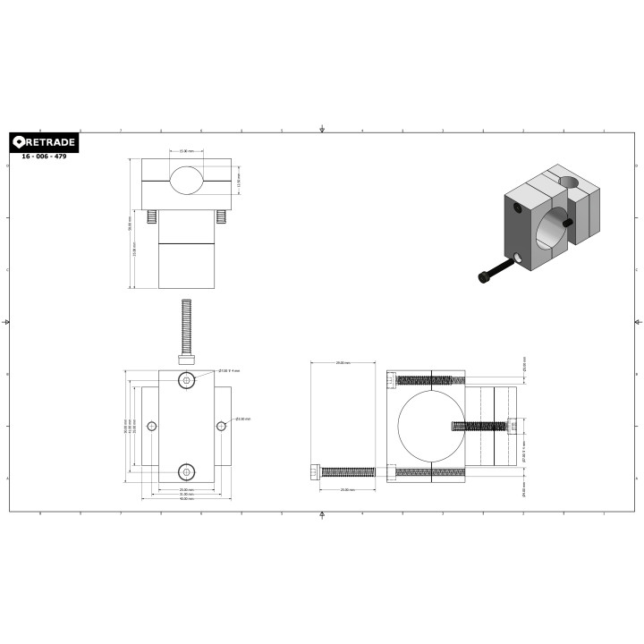 CNC 3D - Staffa di Supporto a L