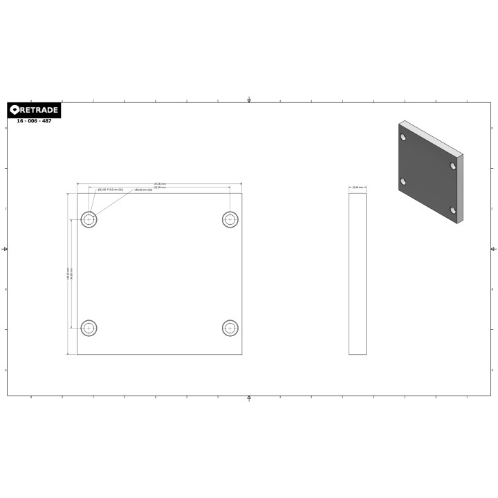 CNC 3D - Base in Alluminio