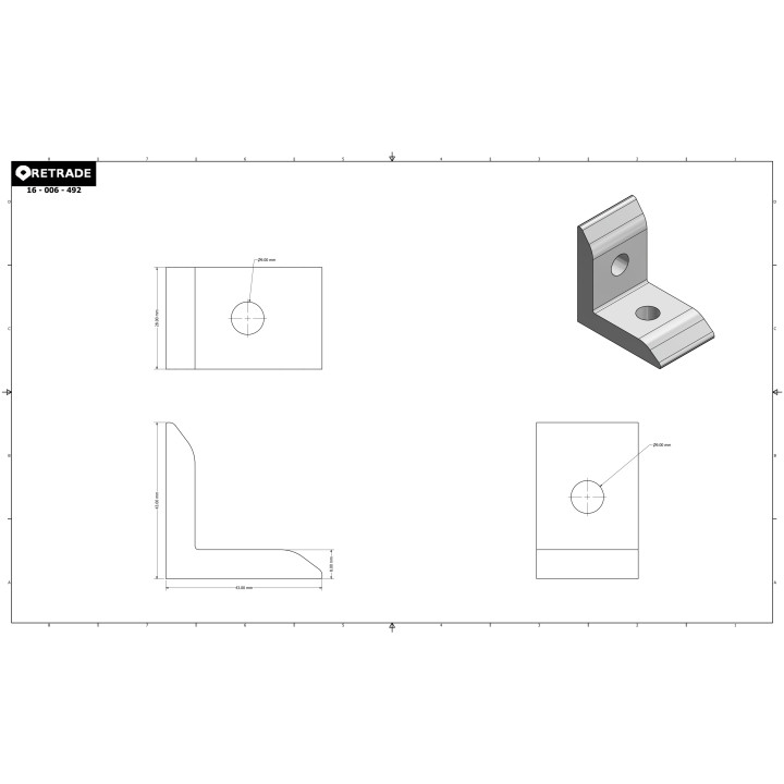 CNC 3D - Staffa di Supporto a L