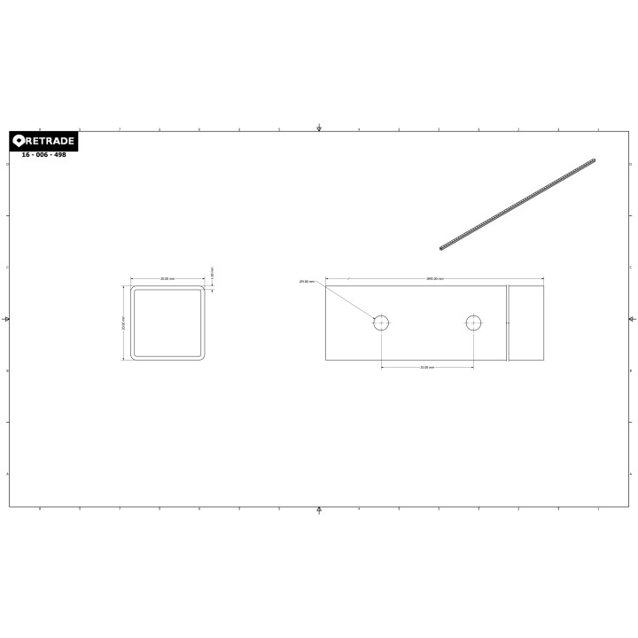 CNC 3D - Barra Rinforza per Armadi Elettrici