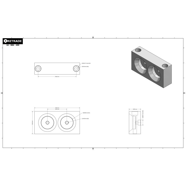 CNC 3D - Supporto in Alluminio per Albero