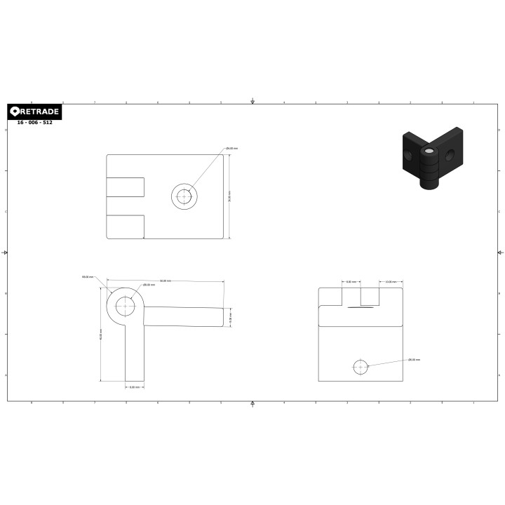 CNC 3D - Cerniere per Pçorte in Metallo