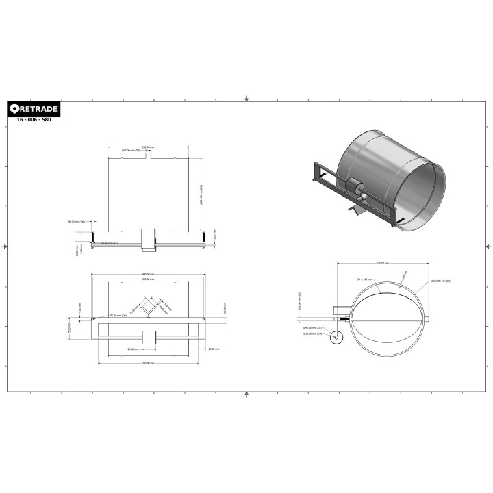CNC 3D - Farfalla per Tubi Aspirazioni