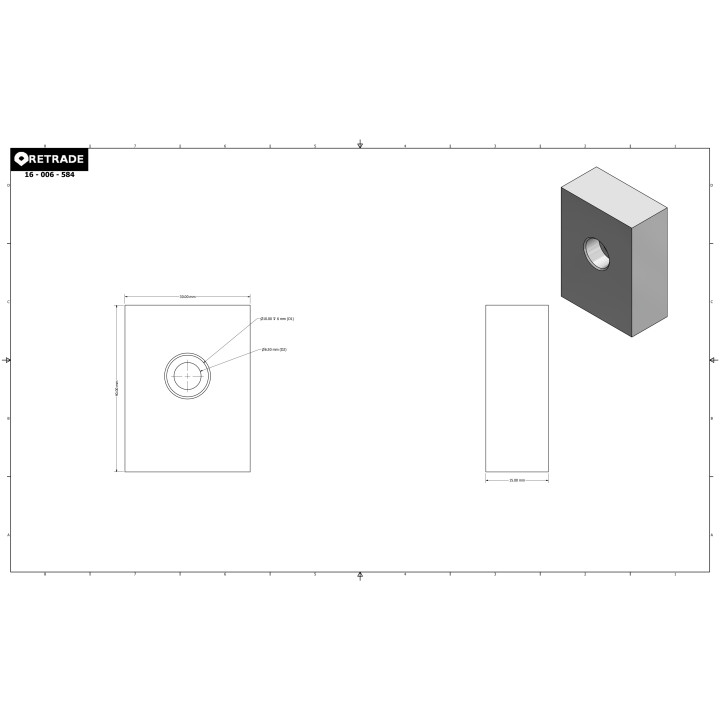 CNC 3D - Supporto in Alluminio