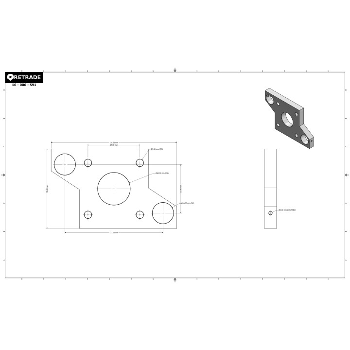 CNC 3D - Flangia per Motore