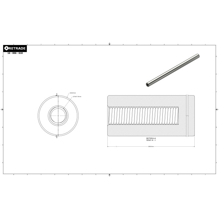 CNC 3D - Albero in Acciaio