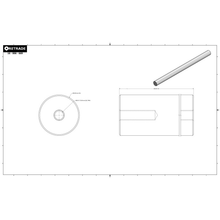 CNC 3D - Distanziale per Flangia Motore