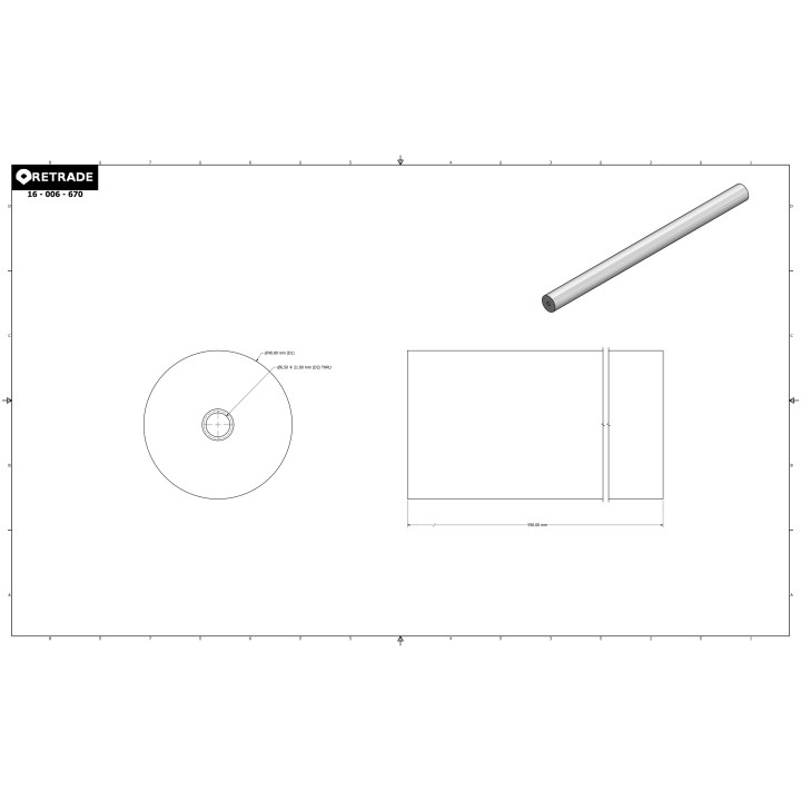 CNC 3D - Distanziale per Flangia Motore