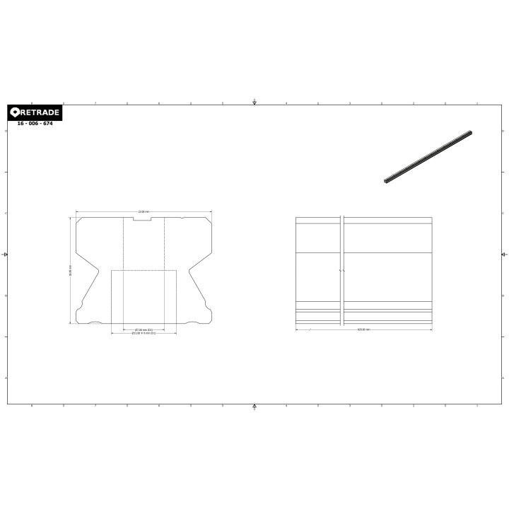 CNC 3D - Binario di Corsa per Cuscinetti