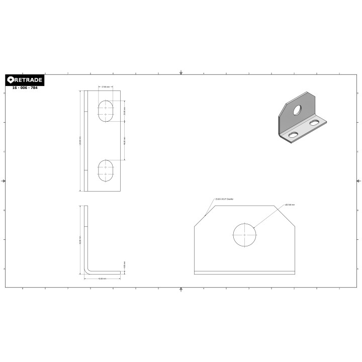 CNC 3D - Staffa di Supporto a L