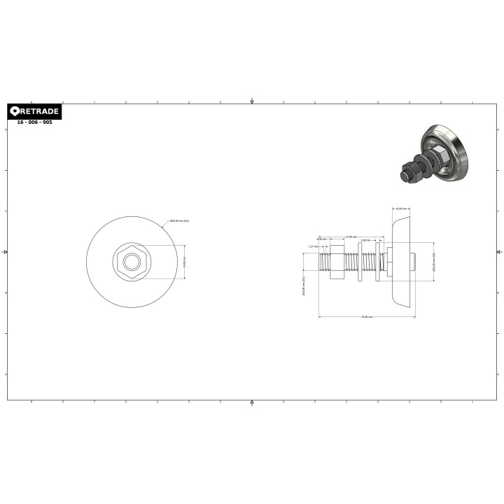 CNC 3D - Piedino/Gamba per Macchina Regolabile