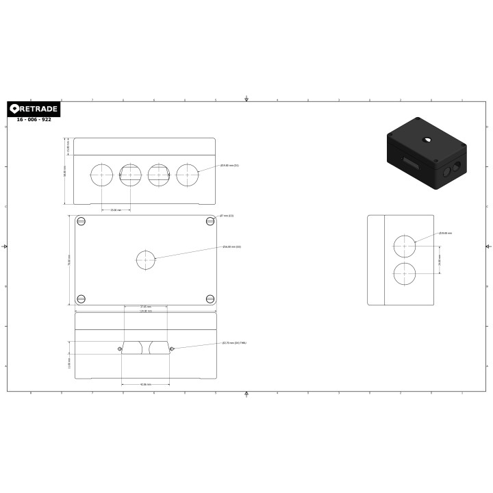 CNC 3D - Scatola di Derivazione in Metallo
