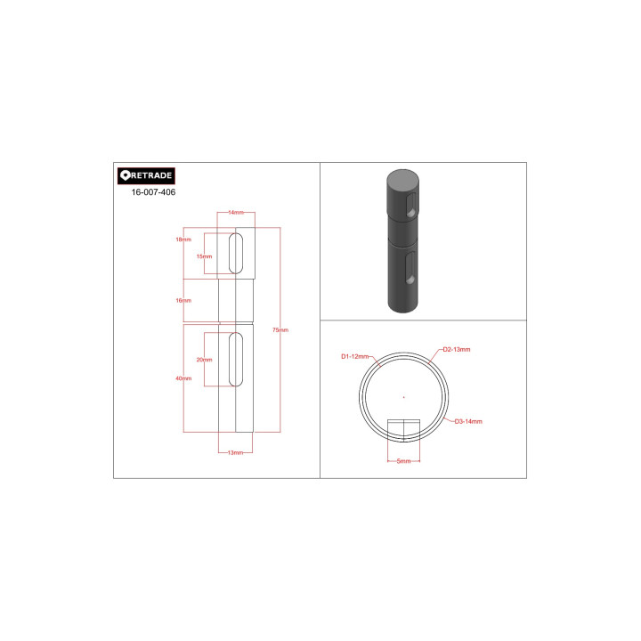 CNC 3D - Giunto di Trasmissione