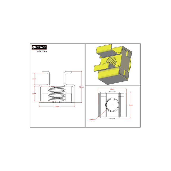 CNC 3D - Staffa per Quadri ELT
