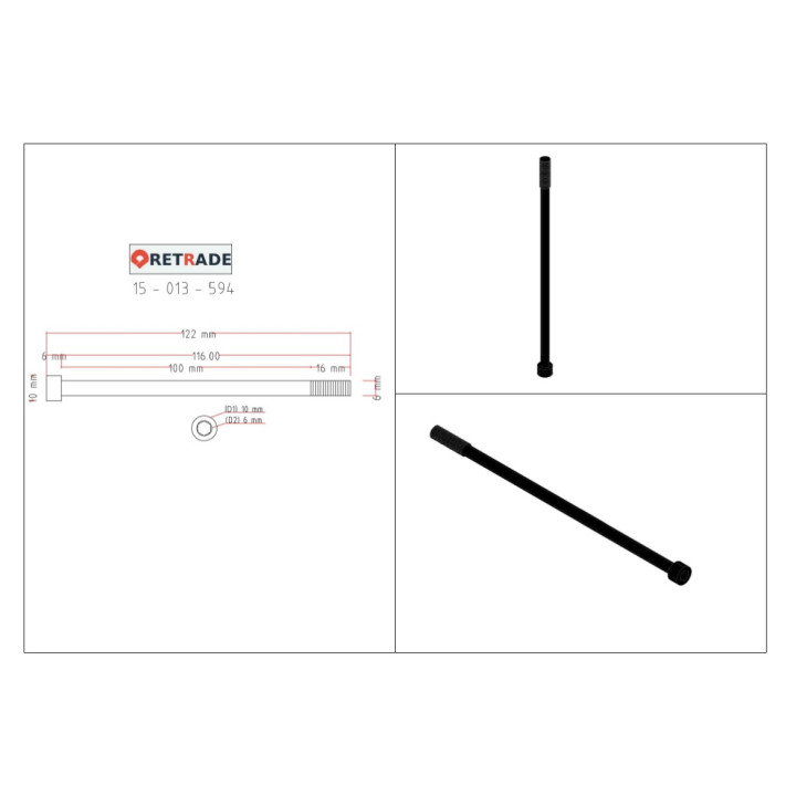 INBUS - 3x Viti a Testa Cilindrica con Esagono Incassato 10.9
