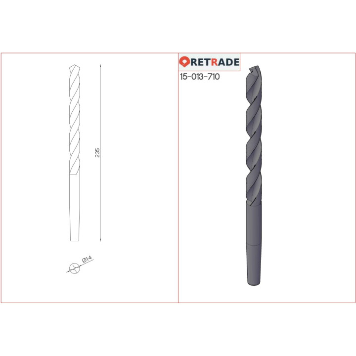 Punte Professionale per Metallo ∅ 14mm