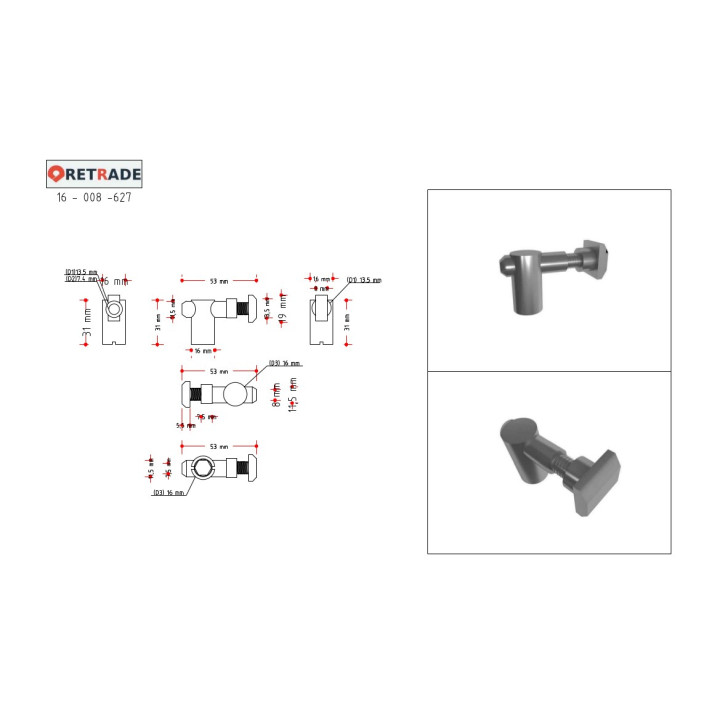 CNC 3D - 5 x Giunti per Profilo in Alluminio