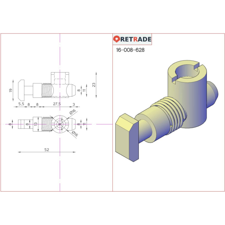 CNC 3D - 5 x Giunti per Profilo in Alluminio
