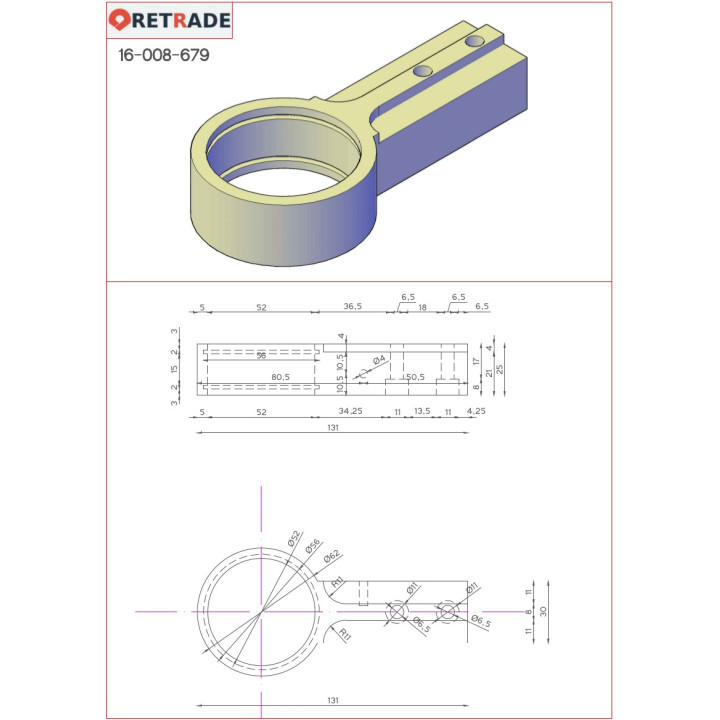 CNC 3D - Supporto in Alluminio