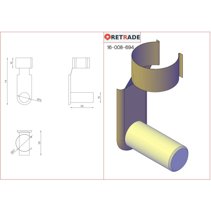 CNC 3D - 2 x Fermatubi