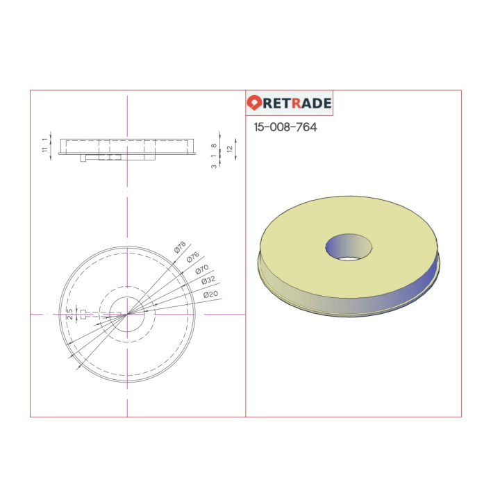 CNC 3D - Distanziatore in Alluminio