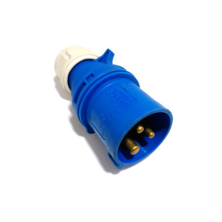 PCE TYP013 - Spina Industriale, Maschio, Diritto, 2P+E 250VAC 16A