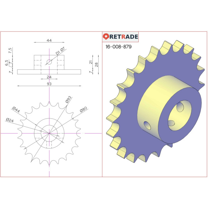 CNC 3D - Staffa di Supporto a L